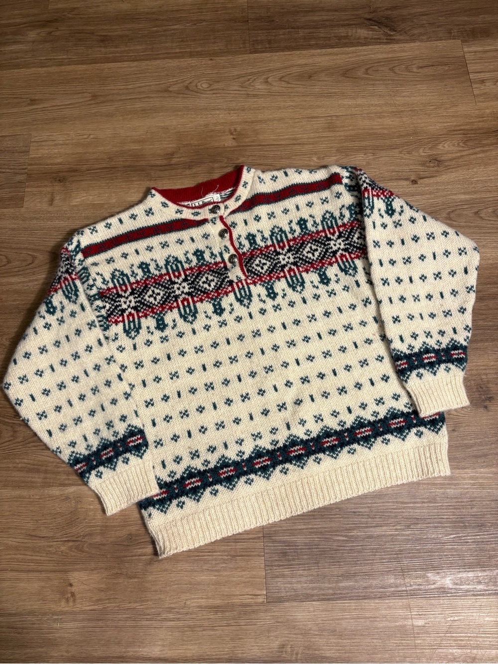 Women’s Vintage LL Bean Wool Blend Fair Isle Sweater
